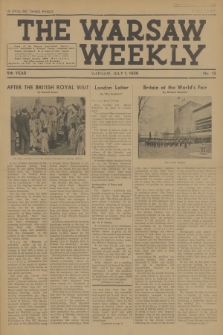 The Warsaw Weekly. Vol. 5, 1939, no 13