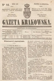 Gazeta Krakowska. 1840, nr 84