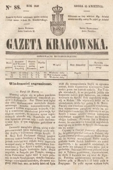 Gazeta Krakowska. 1840, nr 88
