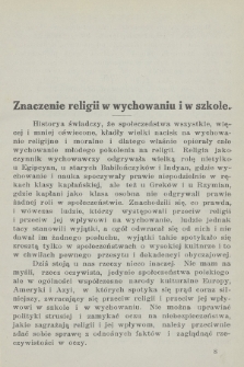 Miesięcznik Katechetyczny i Wychowawczy : wychodzi w pierwszej połowie każdego miesiąca. R.2, 1912, z. 3