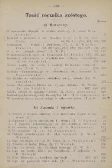 Miesięcznik Katechetyczny i Wychowawczy : wychodzi w pierwszej połowie każdego miesiąca. R.6, 1917,Treść rocznika szóstego