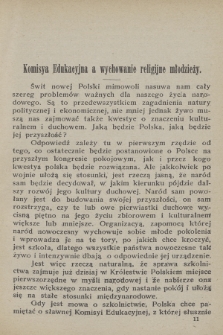 Miesięcznik Katechetyczny i Wychowawczy : wychodzi w pierwszej połowie każdego miesiąca. R.6, 1917, z. 4