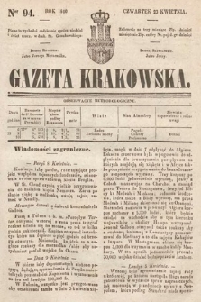 Gazeta Krakowska. 1840, nr 94