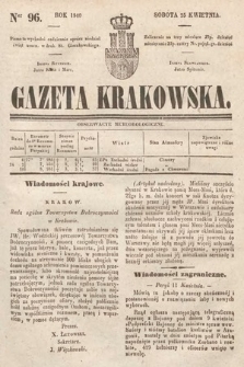 Gazeta Krakowska. 1840, nr 96