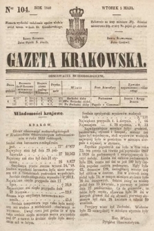 Gazeta Krakowska. 1840, nr 104