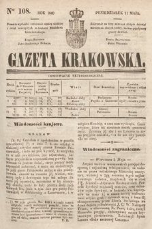 Gazeta Krakowska. 1840, nr 108