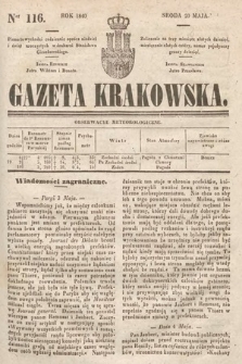 Gazeta Krakowska. 1840, nr 116