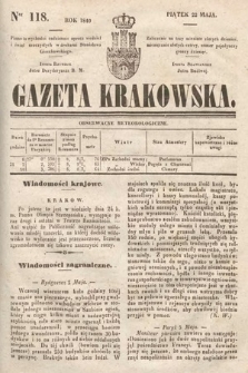 Gazeta Krakowska. 1840, nr 118
