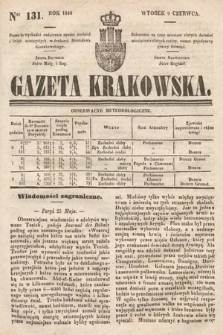 Gazeta Krakowska. 1840, nr 131