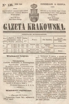 Gazeta Krakowska. 1840, nr 136