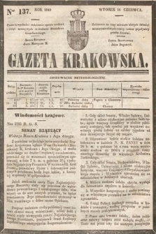 Gazeta Krakowska. 1840, nr 137
