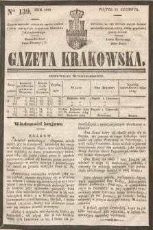 Gazeta Krakowska. 1840, nr 139