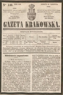 Gazeta Krakowska. 1840, nr 140