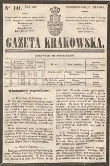 Gazeta Krakowska. 1840, nr 141