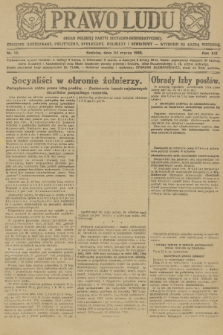 Prawo Ludu : organ Polskiej Partyi Socyalistycznej : tygodnik polityczny, społeczny, rolniczy i oświatowy. R. 19, 1918, nr 12