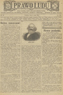 Prawo Ludu : organ Polskiej Partyi Socyalistycznej : tygodnik polityczny, społeczny, rolniczy i oświatowy. R. 19, 1918, nr 18