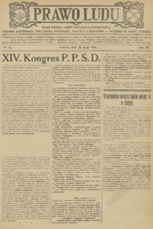 Prawo Ludu : organ Polskiej Partyi Socyalistycznej : tygodnik polityczny, społeczny, rolniczy i oświatowy. R. 19, 1918, nr 21