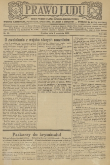 Prawo Ludu : organ Polskiej Partyi Socyalistycznej : tygodnik polityczny, społeczny, rolniczy i oświatowy. R. 19, 1918, nr 36