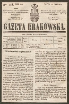 Gazeta Krakowska. 1840, nr 145
