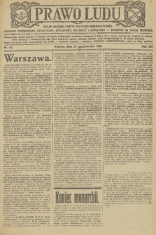 Prawo Ludu : organ Polskiej Partyi Socyalistycznej : tygodnik polityczny, społeczny, rolniczy i oświatowy. R. 19, 1918, nr 43 + dod.