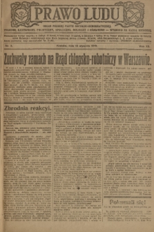 Prawo Ludu : organ Polskiej Partyi Socyalistycznej : tygodnik polityczny, społeczny, rolniczy i oświatowy. R. 20, 1919, nr 2 + dod.