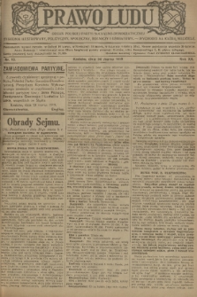 Prawo Ludu : organ Polskiej Partyi Socyalistycznej : tygodnik polityczny, społeczny, rolniczy i oświatowy. R. 20, 1919, nr 13