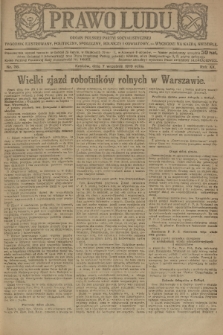 Prawo Ludu : organ Polskiej Partyi Socyalistycznej : tygodnik ilustrowany, polityczny, społeczny, rolniczy i oświatow. R. 20, 1919, nr 36