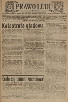 Prawo Ludu : organ Polskiej Partyi Socyalistycznej : tygodnik ilustrowany, polityczny, społeczny, rolniczy i oświatow. R. 20, 1919, nr 46