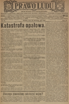 Prawo Ludu : organ Polskiej Partyi Socyalistycznej : tygodnik ilustrowany, polityczny, społeczny, rolniczy i oświatow. R. 20, 1919, nr 47