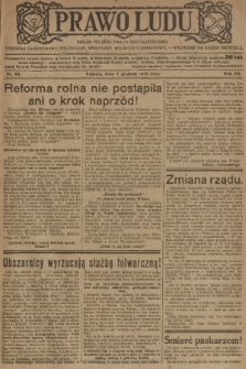Prawo Ludu : organ Polskiej Partyi Socyalistycznej : tygodnik ilustrowany, polityczny, społeczny, rolniczy i oświatow. R. 20, 1919, nr 49