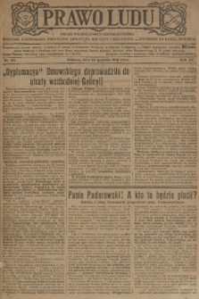 Prawo Ludu : organ Polskiej Partyi Socyalistycznej : tygodnik ilustrowany, polityczny, społeczny, rolniczy i oświatow. R. 20, 1919, nr 50
