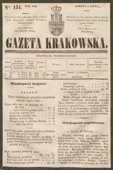 Gazeta Krakowska. 1840, nr 151