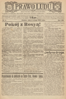 Prawo Ludu : organ Polskiej Partyi Socyalistycznej : tygodnik ilustrowany, polityczny, społeczny, rolniczy i oświatowy. R. 21, 1920, nr 6