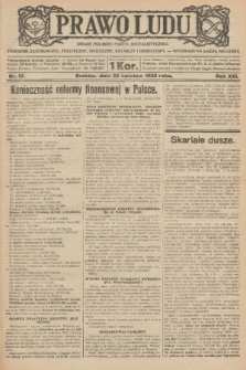 Prawo Ludu : organ Polskiej Partyi Socyalistycznej : tygodnik ilustrowany, polityczny, społeczny, rolniczy i oświatowy. R. 21, 1920, nr 17