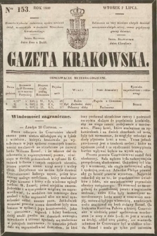 Gazeta Krakowska. 1840, nr 153