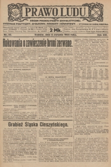 Prawo Ludu : organ Polskiej Partyi Socyalistycznej : tygodnik polityczny, społeczny, rolniczy i oświatowy. R. 21, 1920, nr 32