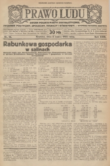 Prawo Ludu : organ Polskiej Partyi Socyalistycznej : tygodnik polityczny, społeczny, rolniczy i oświatowy. R. 23, 1922, nr 10