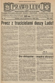 Prawo Ludu : organ Polskiej Partyi Socyalistycznej : tygodnik polityczny, społeczny, rolniczy i oświatowy. R. 23, 1922, nr 41