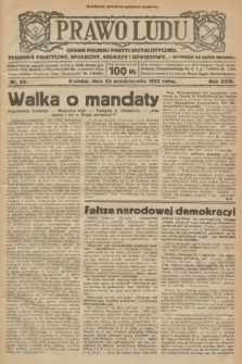 Prawo Ludu : organ Polskiej Partyi Socyalistycznej : tygodnik polityczny, społeczny, rolniczy i oświatowy. R. 23, 1922, nr 43