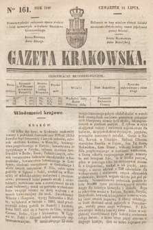 Gazeta Krakowska. 1840, nr 161