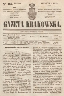 Gazeta Krakowska. 1840, nr 167