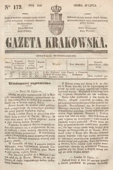 Gazeta Krakowska. 1840, nr 172