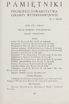 Pamiętniki Polskiego Towarzystwa Lekarzy Weterynaryjnych. R.20, 1928/29, nr 3