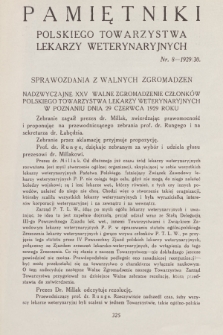 Pamiętniki Polskiego Towarzystwa Lekarzy Weterynaryjnych. R.21, 1929/30, nr 8
