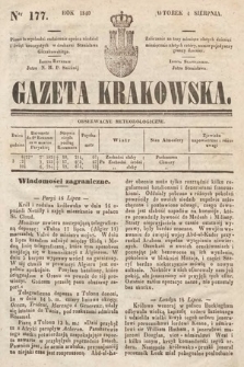 Gazeta Krakowska. 1840, nr 177