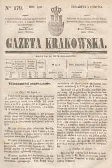 Gazeta Krakowska. 1840, nr 179