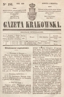 Gazeta Krakowska. 1840, nr 181
