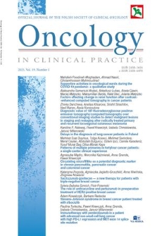Oncology in Clinical Practice : official journal of the Polish Society of Clinical Oncology. Vol. 19, 2023, no. 1