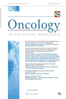 Oncology in Clinical Practice : official journal of the Polish Society of Clinical Oncology. Vol. 19, 2023, no. 2