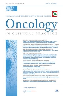 Oncology in Clinical Practice : official journal of the Polish Society of Clinical Oncology. Vol. 19, 2023, no. 5